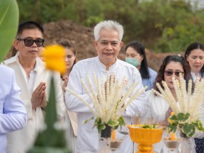 พิธียกเสาเอกและเสาโท สำนักงานสหกรณ์ฯ แห่งใหม่