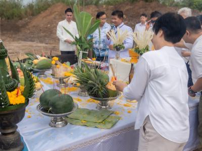 พิธียกเสาเอกและเสาโท สำนักงานสหกรณ์ฯ แห่งใหม่