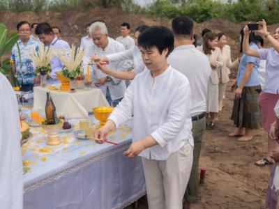 พิธียกเสาเอกและเสาโท สำนักงานสหกรณ์ฯ แห่งใหม่