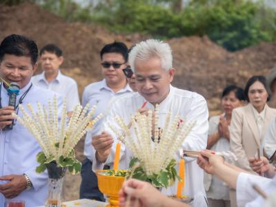 พิธียกเสาเอกและเสาโท สำนักงานสหกรณ์ฯ แห่งใหม่