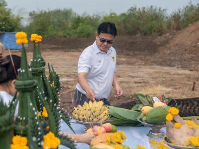 พิธียกเสาเอกและเสาโท สำนักงานสหกรณ์ฯ แห่งใหม่