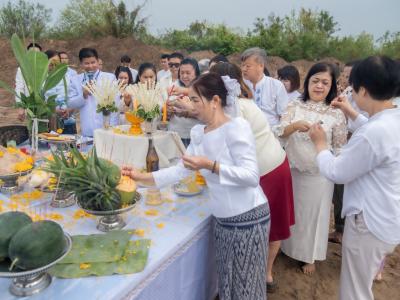 พิธียกเสาเอกและเสาโท สำนักงานสหกรณ์ฯ แห่งใหม่