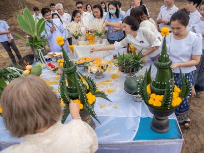 พิธียกเสาเอกและเสาโท สำนักงานสหกรณ์ฯ แห่งใหม่