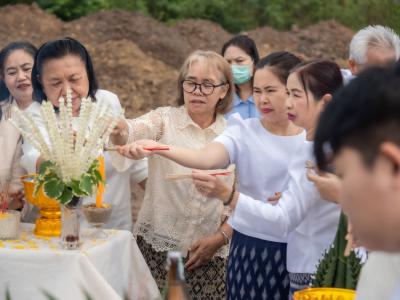 พิธียกเสาเอกและเสาโท สำนักงานสหกรณ์ฯ แห่งใหม่