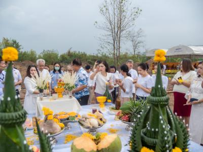 พิธียกเสาเอกและเสาโท สำนักงานสหกรณ์ฯ แห่งใหม่