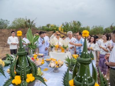 พิธียกเสาเอกและเสาโท สำนักงานสหกรณ์ฯ แห่งใหม่