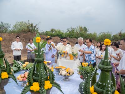 พิธียกเสาเอกและเสาโท สำนักงานสหกรณ์ฯ แห่งใหม่