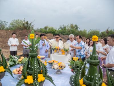 พิธียกเสาเอกและเสาโท สำนักงานสหกรณ์ฯ แห่งใหม่
