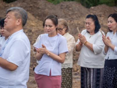 พิธียกเสาเอกและเสาโท สำนักงานสหกรณ์ฯ แห่งใหม่