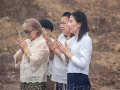 พิธียกเสาเอกและเสาโท สำนักงานสหกรณ์ฯ แห่งใหม่