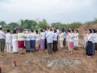 พิธียกเสาเอกและเสาโท สำนักงานสหกรณ์ฯ แห่งใหม่