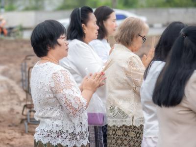 พิธียกเสาเอกและเสาโท สำนักงานสหกรณ์ฯ แห่งใหม่