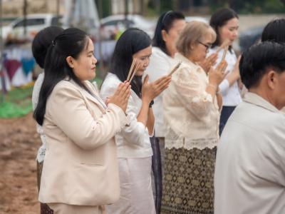 พิธียกเสาเอกและเสาโท สำนักงานสหกรณ์ฯ แห่งใหม่