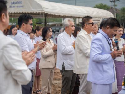 พิธียกเสาเอกและเสาโท สำนักงานสหกรณ์ฯ แห่งใหม่