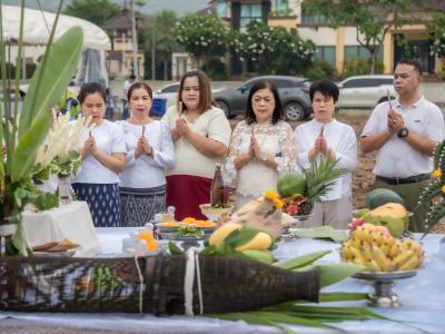 พิธียกเสาเอกและเสาโท สำนักงานสหกรณ์ฯ แห่งใหม่