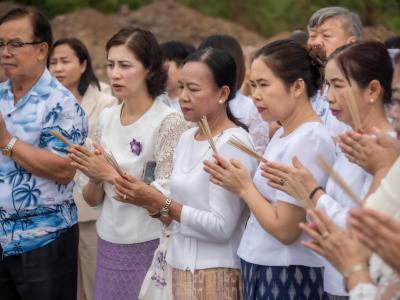พิธียกเสาเอกและเสาโท สำนักงานสหกรณ์ฯ แห่งใหม่