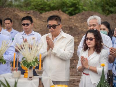 พิธียกเสาเอกและเสาโท สำนักงานสหกรณ์ฯ แห่งใหม่