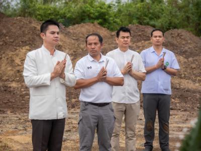 พิธียกเสาเอกและเสาโท สำนักงานสหกรณ์ฯ แห่งใหม่