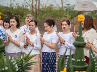 พิธียกเสาเอกและเสาโท สำนักงานสหกรณ์ฯ แห่งใหม่