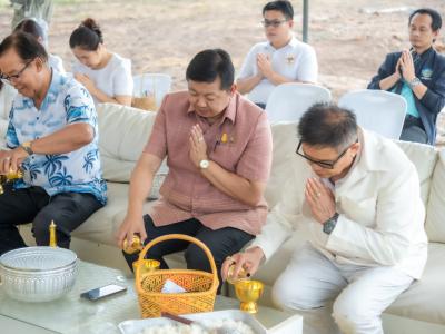 พิธียกเสาเอกและเสาโท สำนักงานสหกรณ์ฯ แห่งใหม่