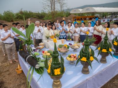 พิธียกเสาเอกและเสาโท สำนักงานสหกรณ์ฯ แห่งใหม่