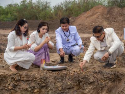 พิธียกเสาเอกและเสาโท สำนักงานสหกรณ์ฯ แห่งใหม่