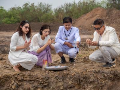 พิธียกเสาเอกและเสาโท สำนักงานสหกรณ์ฯ แห่งใหม่