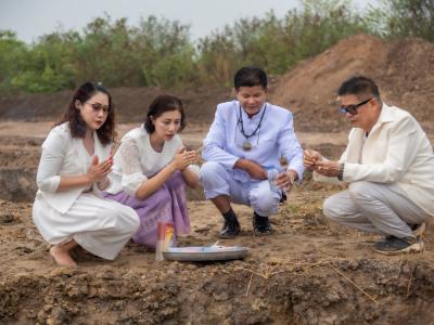 พิธียกเสาเอกและเสาโท สำนักงานสหกรณ์ฯ แห่งใหม่