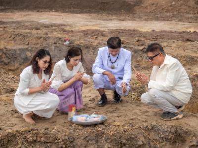 พิธียกเสาเอกและเสาโท สำนักงานสหกรณ์ฯ แห่งใหม่