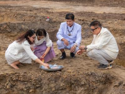 พิธียกเสาเอกและเสาโท สำนักงานสหกรณ์ฯ แห่งใหม่