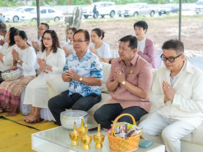พิธียกเสาเอกและเสาโท สำนักงานสหกรณ์ฯ แห่งใหม่