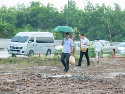พิธียกเสาเอกและเสาโท สำนักงานสหกรณ์ฯ แห่งใหม่