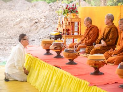 พิธียกเสาเอกและเสาโท สำนักงานสหกรณ์ฯ แห่งใหม่
