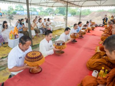 พิธียกเสาเอกและเสาโท สำนักงานสหกรณ์ฯ แห่งใหม่