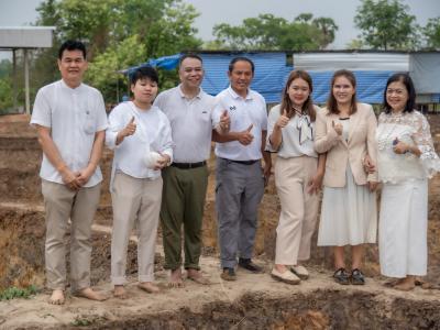 พิธียกเสาเอกและเสาโท สำนักงานสหกรณ์ฯ แห่งใหม่