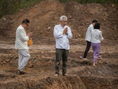 พิธียกเสาเอกและเสาโท สำนักงานสหกรณ์ฯ แห่งใหม่
