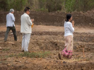 พิธียกเสาเอกและเสาโท สำนักงานสหกรณ์ฯ แห่งใหม่