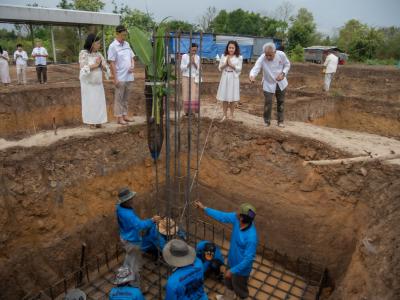 พิธียกเสาเอกและเสาโท สำนักงานสหกรณ์ฯ แห่งใหม่