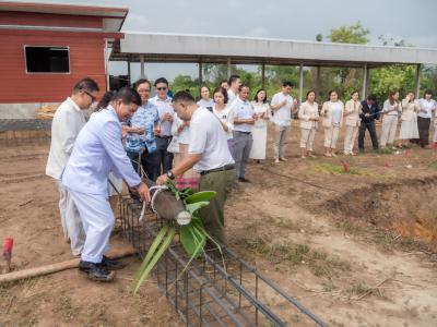 พิธียกเสาเอกและเสาโท สำนักงานสหกรณ์ฯ แห่งใหม่