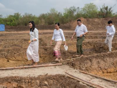 พิธียกเสาเอกและเสาโท สำนักงานสหกรณ์ฯ แห่งใหม่