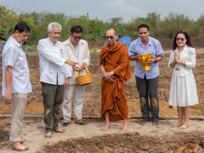 พิธียกเสาเอกและเสาโท สำนักงานสหกรณ์ฯ แห่งใหม่