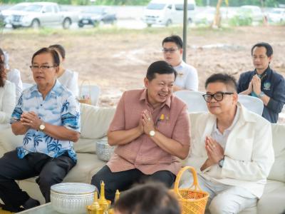 พิธียกเสาเอกและเสาโท สำนักงานสหกรณ์ฯ แห่งใหม่