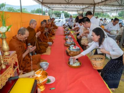 พิธียกเสาเอกและเสาโท สำนักงานสหกรณ์ฯ แห่งใหม่
