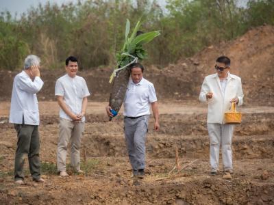 พิธียกเสาเอกและเสาโท สำนักงานสหกรณ์ฯ แห่งใหม่