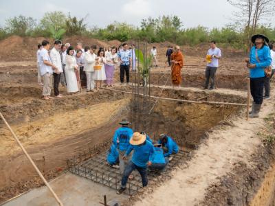 พิธียกเสาเอกและเสาโท สำนักงานสหกรณ์ฯ แห่งใหม่