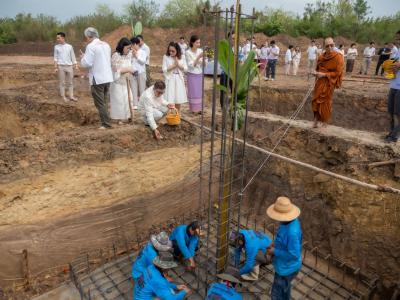 พิธียกเสาเอกและเสาโท สำนักงานสหกรณ์ฯ แห่งใหม่