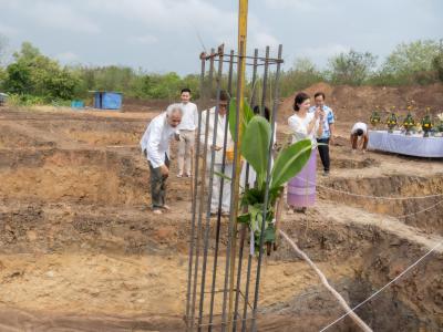 พิธียกเสาเอกและเสาโท สำนักงานสหกรณ์ฯ แห่งใหม่