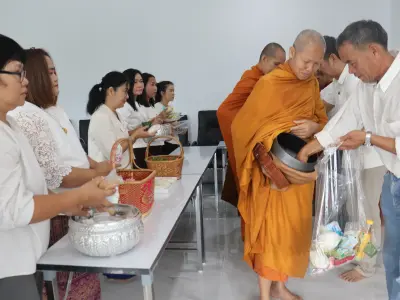 ทำบุญขึ้นบ้านใหม่อาคารสำนักงานสหกรณ์ออมทรัพย์สาธารณสุขจังหวัดหนอ