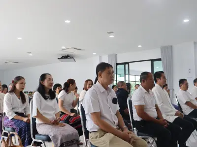 ทำบุญขึ้นบ้านใหม่อาคารสำนักงานสหกรณ์ออมทรัพย์สาธารณสุขจังหวัดหนอ