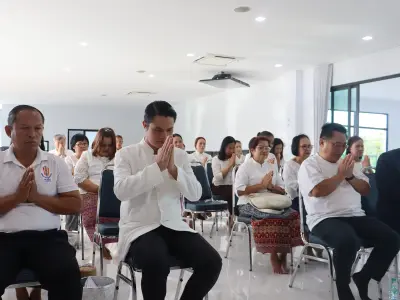 ทำบุญขึ้นบ้านใหม่อาคารสำนักงานสหกรณ์ออมทรัพย์สาธารณสุขจังหวัดหนอ